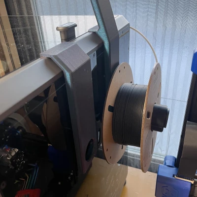 Giá đỡ cuộn dây và tấm che trên K1 max