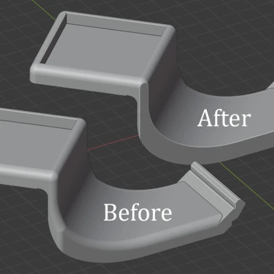 Giá đỡ camera Wyze cho Prusa Mini - Mặt đáy cắt phẳng