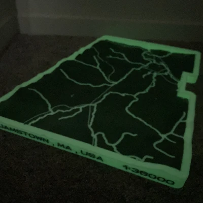 Bản đồ Topo Khung Williamstown, MA, Hoa Kỳ Có Đường và Suối