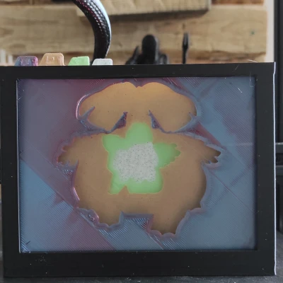 Shadow Box Pokemon Bulbizarre tiến hóa