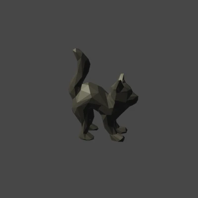 Mèo lowpoly
