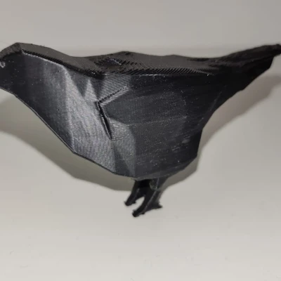 Mô hình Quạ Lowpoly