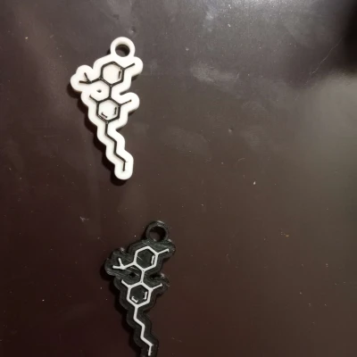 Móc khóa/Mặt Dây Chuyền Phân Tử CBD