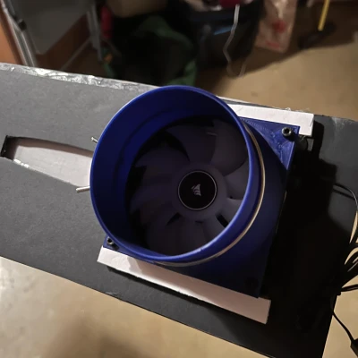 Ống nối quạt 120mm sang ống thông hơi 4 inch