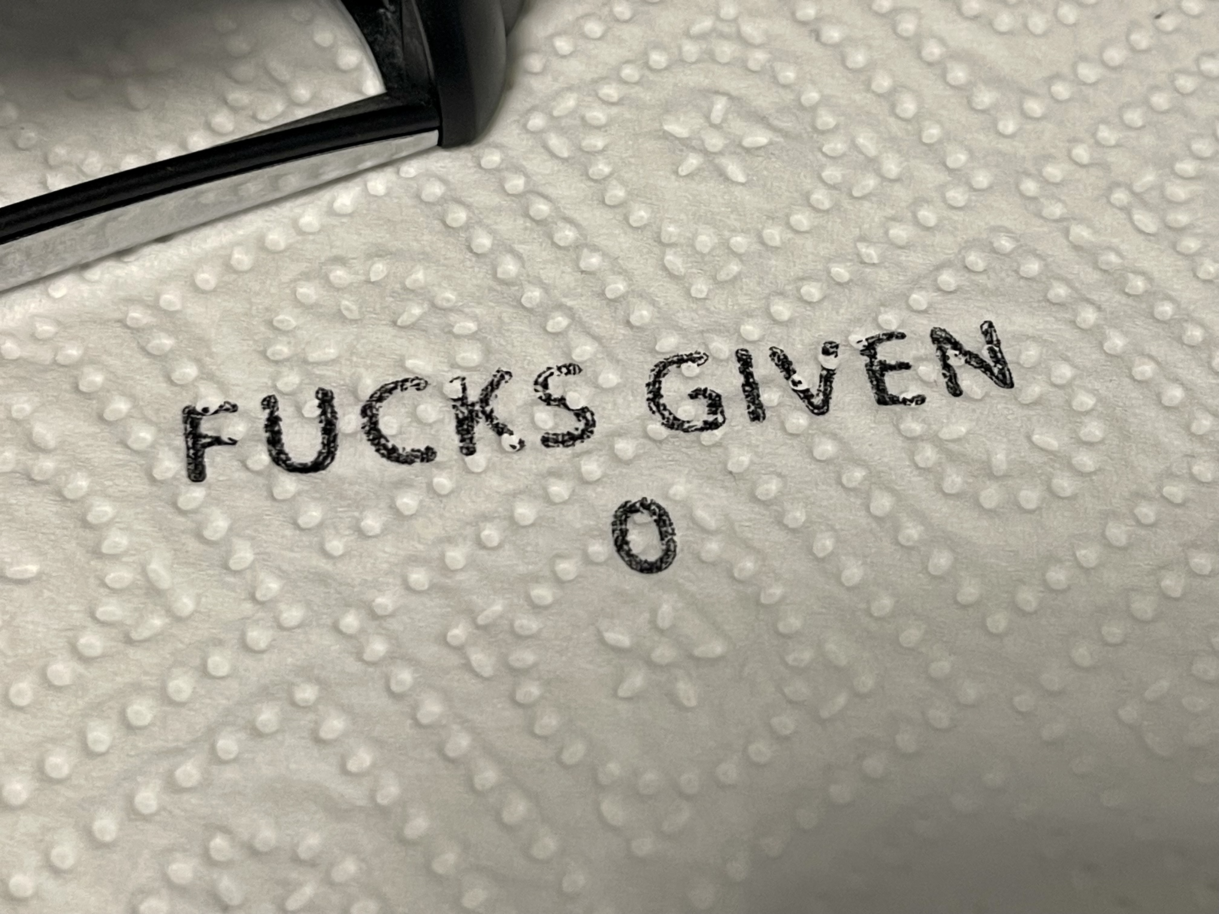 Con Dấu "Zero F*cks Given" (Không Quan Tâm) 24mm x 69mm