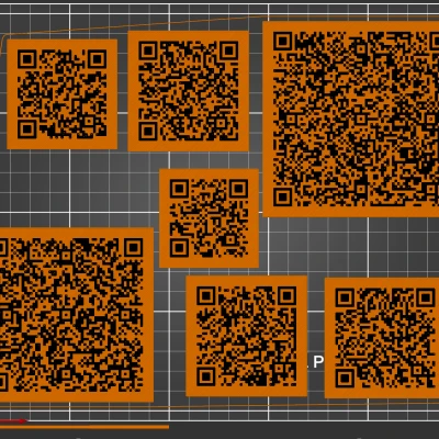 Trình tạo mã QR: wifi, vCard, URL hoặc văn bản (parametric, cadquery)