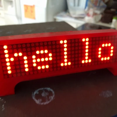 Đồng hồ ESP8266 Wemos Tin tức Thời tiết Màn hình Cuộn