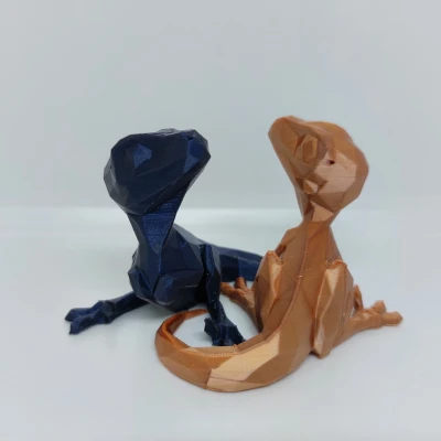 Khủng Long Bạo Chúa Con Dễ Thương - Low Poly/In Không Cần Support/In Không Tốn Vật Liệu