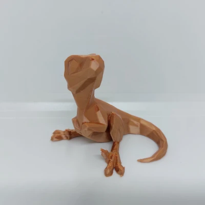 Khủng Long Bạo Chúa Con Dễ Thương - Low Poly/In Không Cần Support/In Không Tốn Vật Liệu