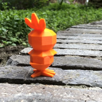 Torchic Phong Cách Low Poly