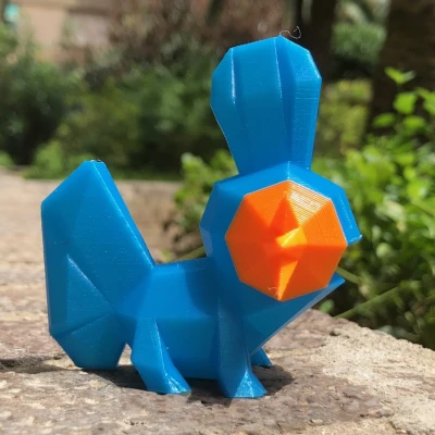 Mudkip Phong Cách Low Poly