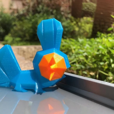 Mudkip Phong Cách Low Poly