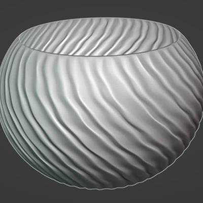 Chậu cây dáng sóng