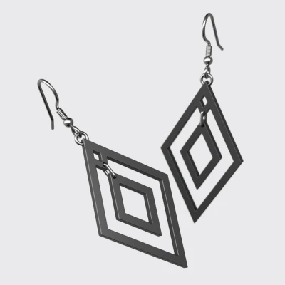 Bông Tai Hình Thoi