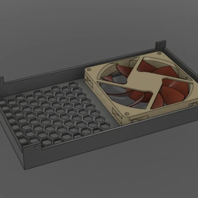 Ốp Nguồn Custom Cho Anycubic Mega X Quạt 92mm Êm Ái