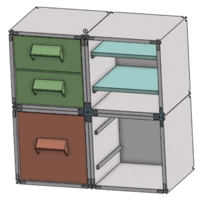 Hệ Thống Lưu Trữ Mô-đun (Ngăn Kéo, Kệ, Tủ)