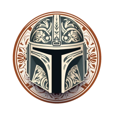 Mũ bảo hiểm Mandalorian "Fleur de Lorian" (Lấy cảm hứng từ Star Wars)