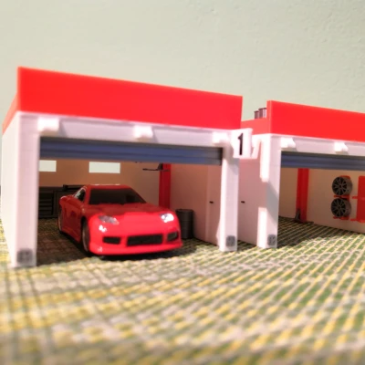 Garaz Đua Turbo Racing Tỷ Lệ 1/76