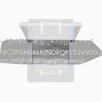 Bộ Chữ Cái và Ký Tự 3D Đầy Đủ Font Gadugi