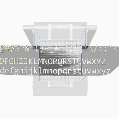 Trọn bộ ký tự và chữ cái 3D Font Console