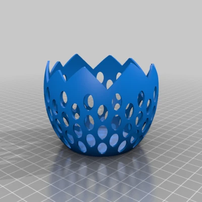 Chậu Trồng Cây Nhỏ Hình Trứng Bộ Xương