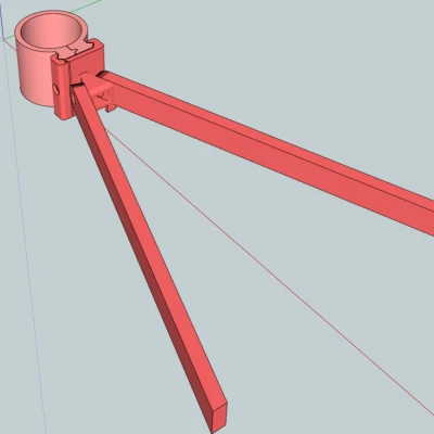 Đế Picatinny trên ống giảm thanh Hatsan MOD 25 Super Tactical để gắn bipod