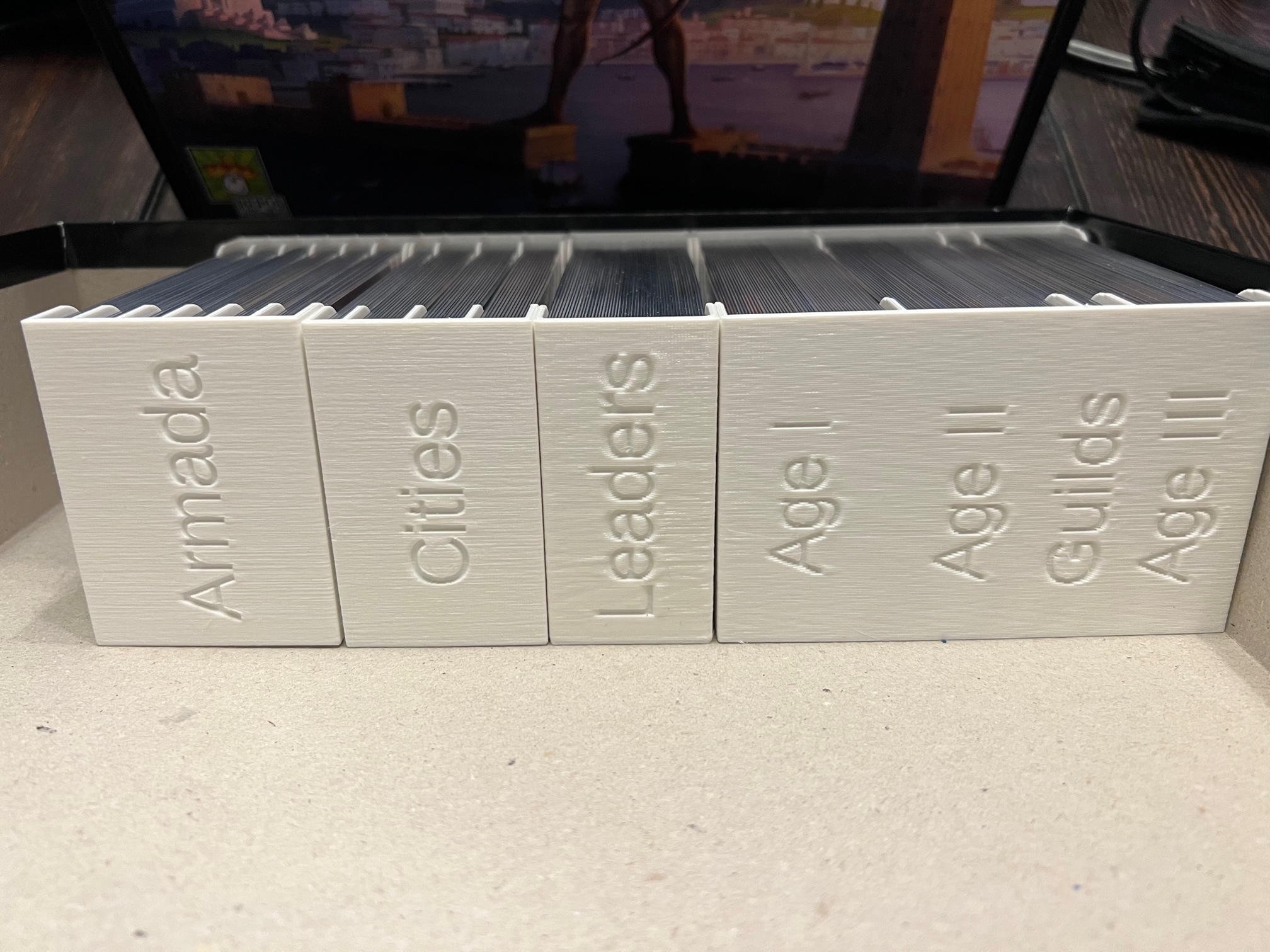 Insert/Organizer 7 Wonders (Bản 2) - Chứa Edifice, Leaders, Cities, Armada trong Hộp Gốc