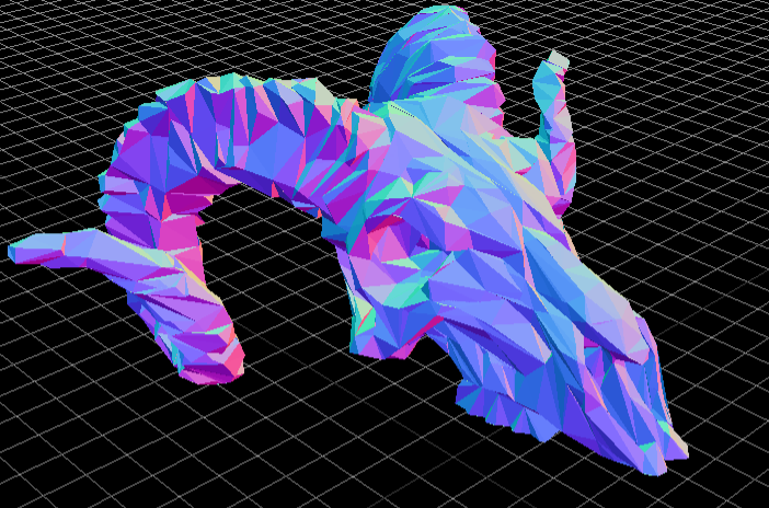 Đầu Lâu Cừu Phong Cách Low Poly
