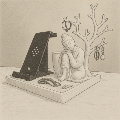 Chỗ đỡ sạc kiêm để trang sức