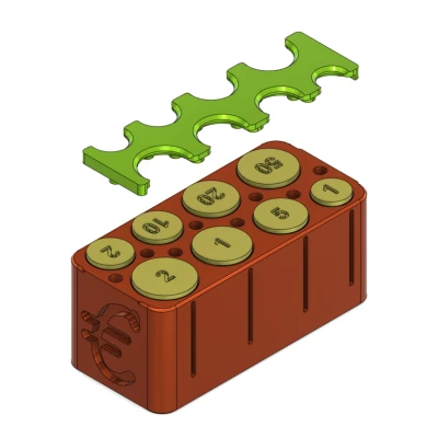 Hộp Đựng Tiền Xu Euro