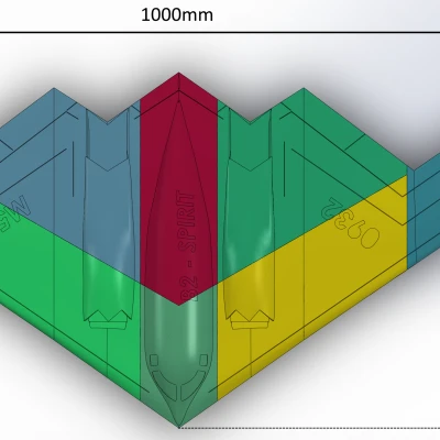 Mô Hình B2 Bomber Treo Tường