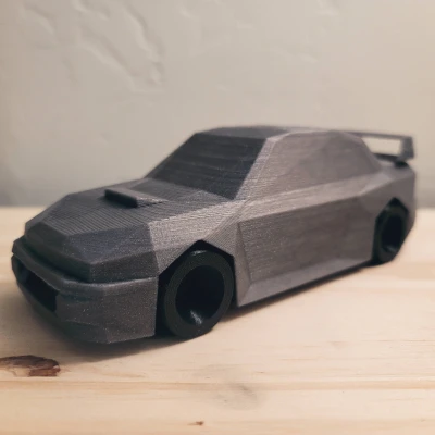 Tái Bản - Subaru Impreza 22b STI Phong Cách Low Poly