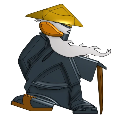 Mô hình 3D Sư Phụ Sensei Club Penguin