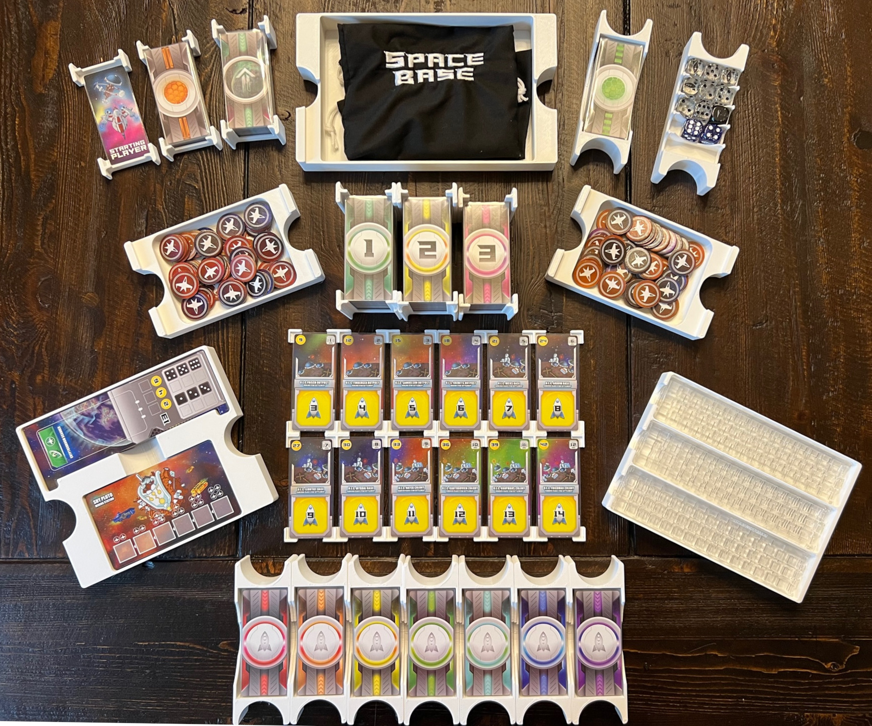 Bộ Chèn / Tổ Chức Space Base - Chứa Tất Cả Các Bản Mở Rộng Đã Phát Hành trong Hộp Command Station