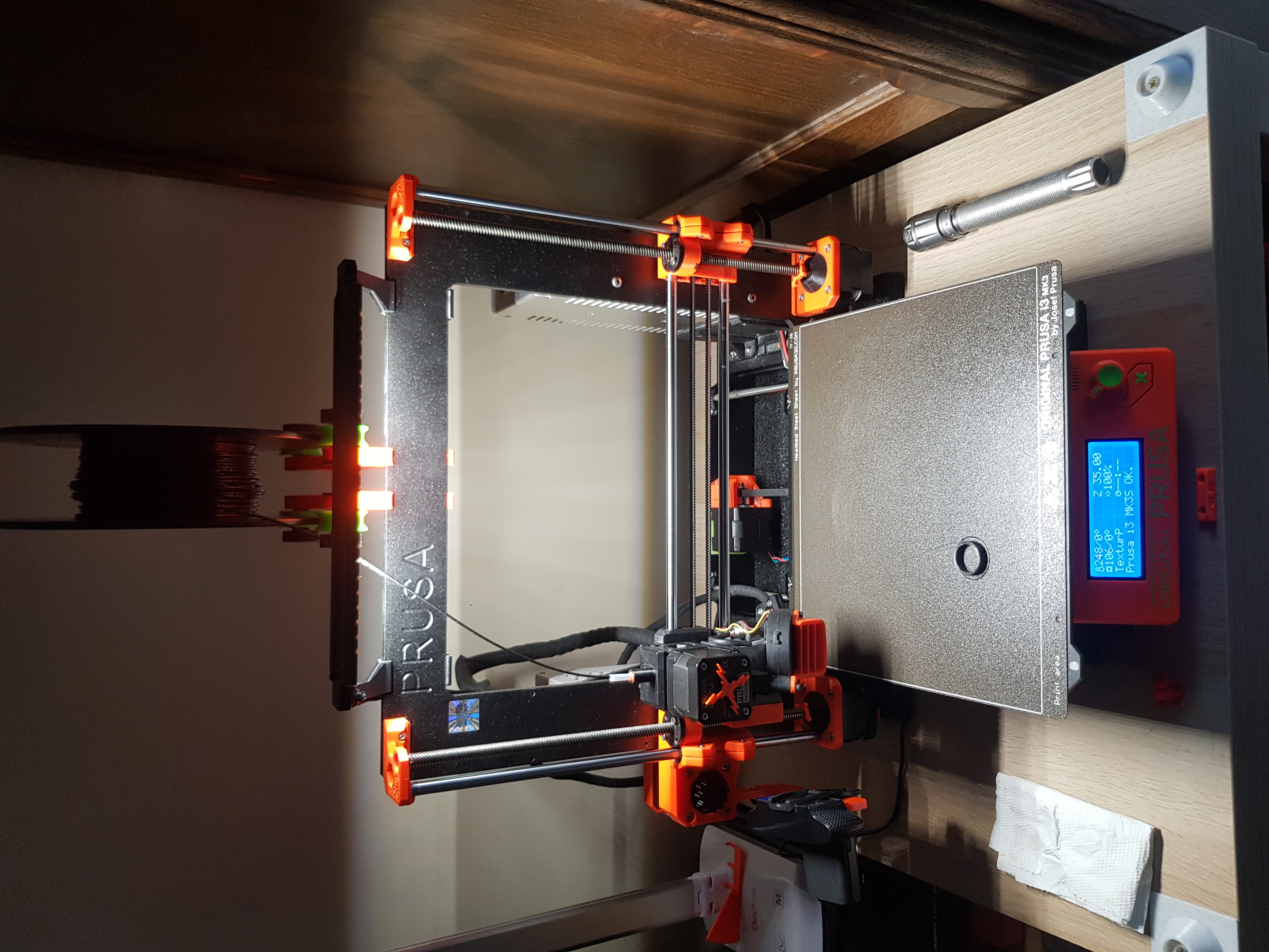 Ống dẫn dây tóc kèm led tích hợp cho Prusa MK3/MK3S/MK3S+