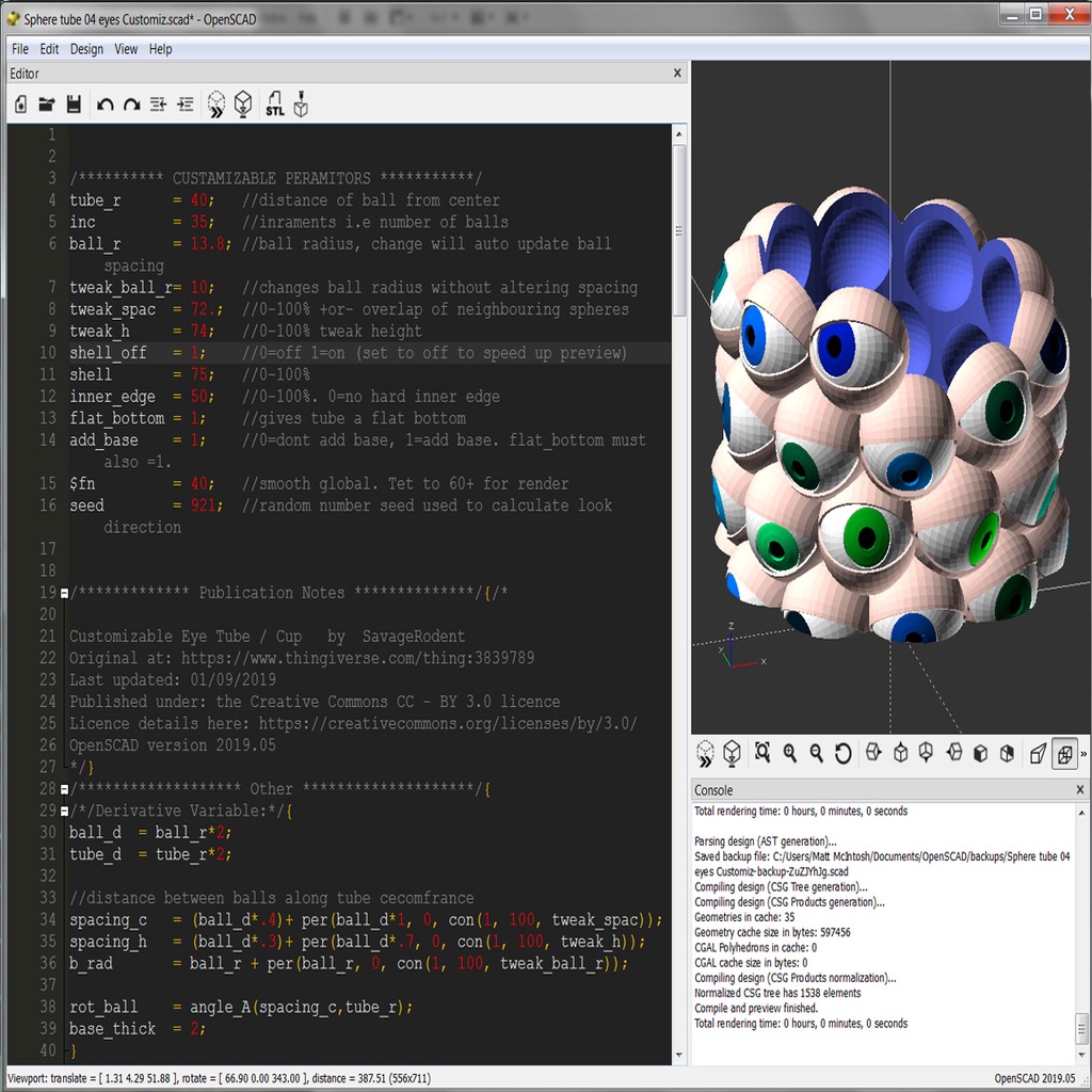 Ống/Cốc Mắt Tùy Chỉnh