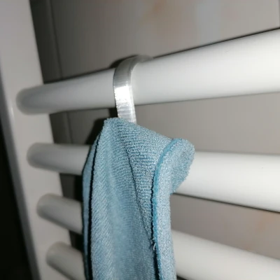 2 Móc Treo Khăn Tắm Cho Giá Sưởi Phòng Tắm (PLA)