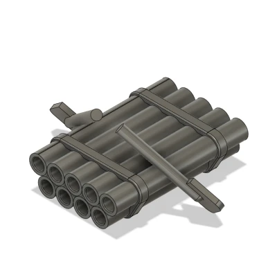 Mô Hình Thuyền Bè Tre Minecraft