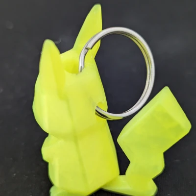 Móc Khóa Pikachu Low-Poly - Phiên Bản Nâng Cấp