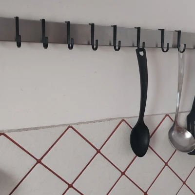 Móc thay thế cho giá để đồ nhà bếp IKEA ( loại này không bị rớt hoài )