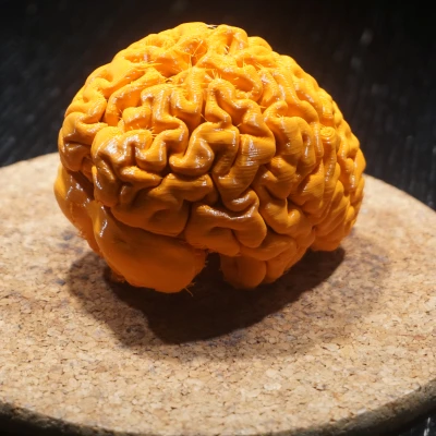 Mô hình bộ não người từ ảnh MRI đẹp