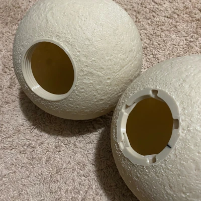 Đèn Mặt Trăng Lithophane với Đế Vặn Rộng