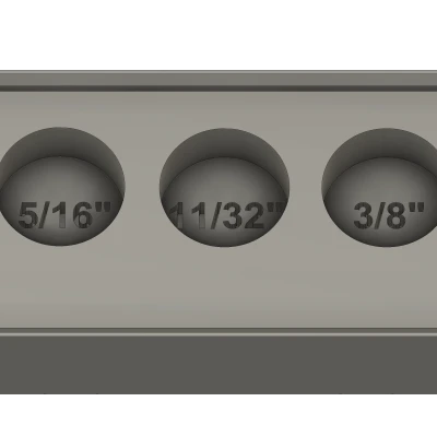 Gridfinity - Kệ Đựng Bộ Cờ Lê Wera SAE