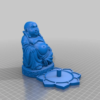 Chân Nến Tượng Phật (Mập) - Porta Incienso Buda(Gordo)