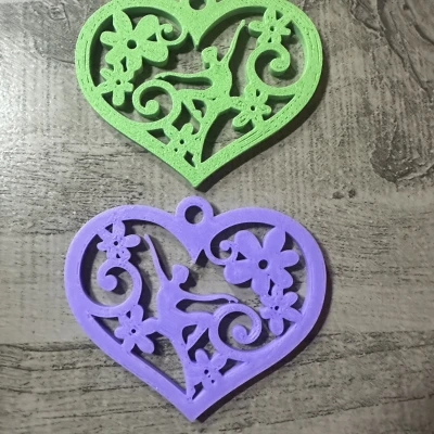 Móc Khóa Trái Tim Vũ Công - Thể Dục Dụng Cụ