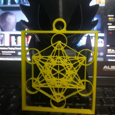 Khối Lập Phương Metatron Đa Năng (Phụ kiện chìa khóa/dây chuyền, mặt dây, bùa hộ mệnh, trang trí phòng)