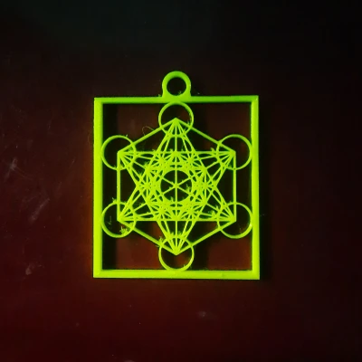 Khối Lập Phương Metatron Đa Năng (Phụ kiện chìa khóa/dây chuyền, mặt dây, bùa hộ mệnh, trang trí phòng)