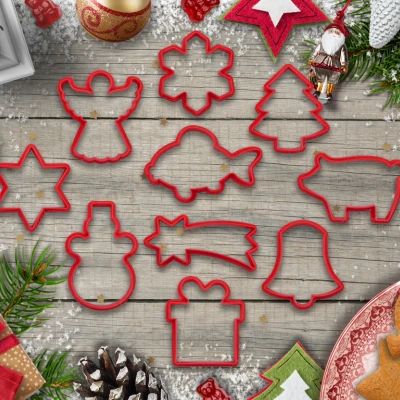 Bộ khuôn cắt bánh Giáng sinh 02