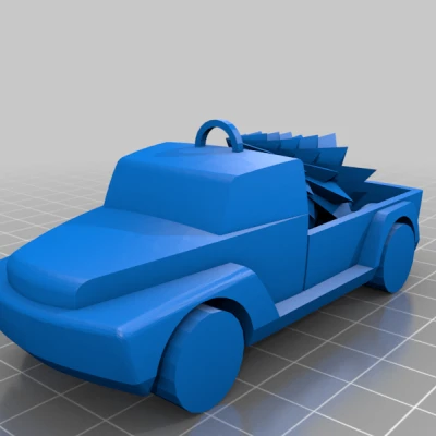 Xe Tải Nhỏ Chở Cây Thông Noel