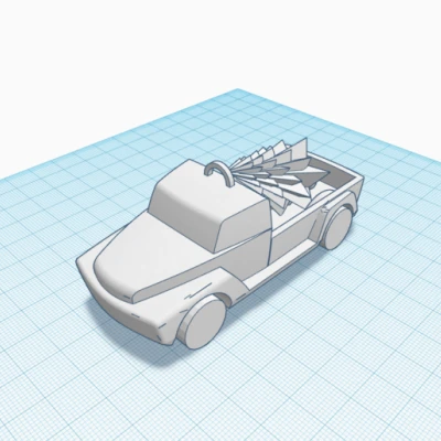 Xe Tải Nhỏ Chở Cây Thông Noel